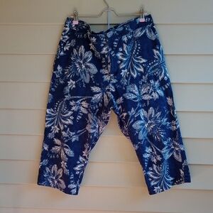 Ralph Lauren Navy‎ Floral Ankle Jeans